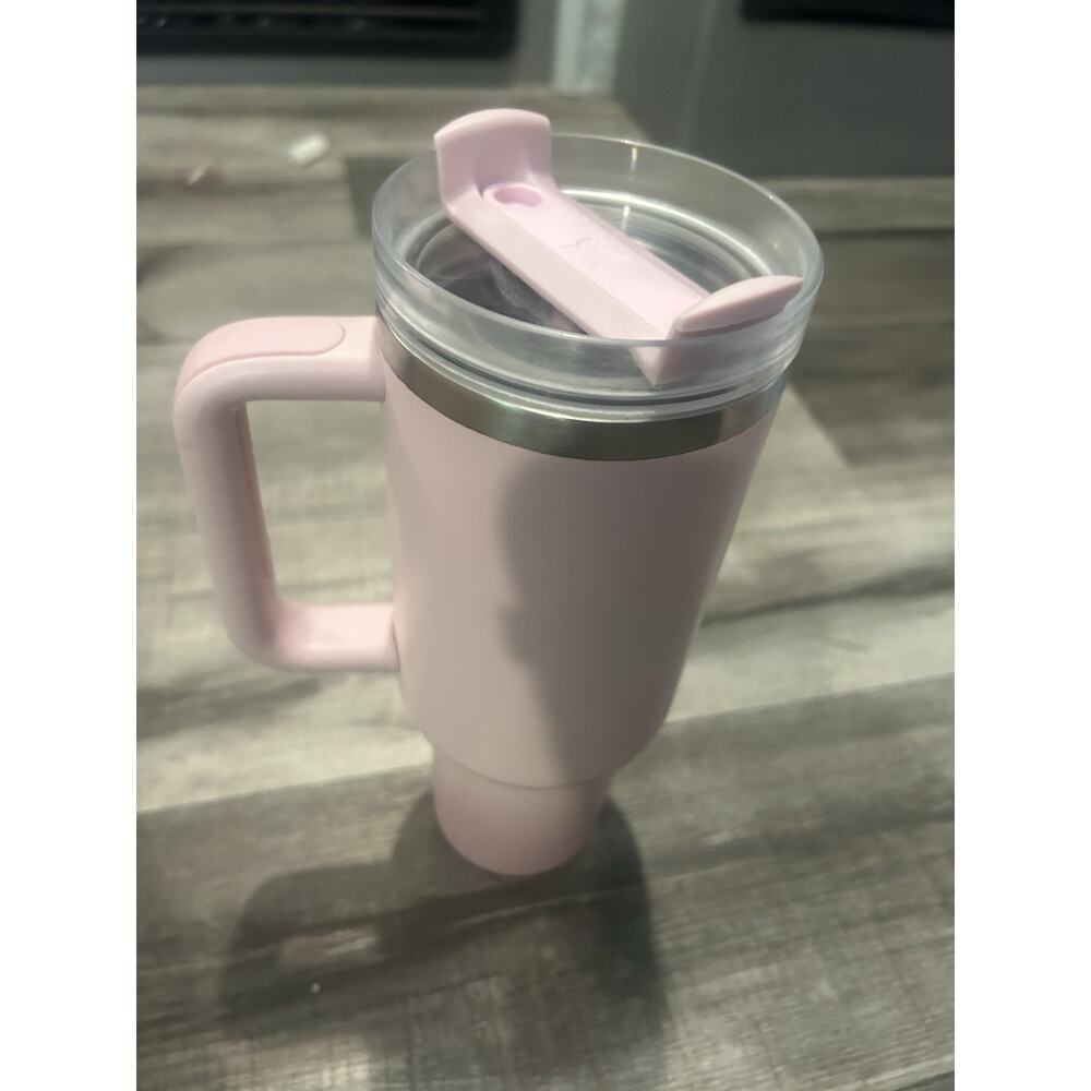 Stanley Pink 40oz Stainless Steel Insulated Tumbler with Handle No Straw - Picture 4 of 6